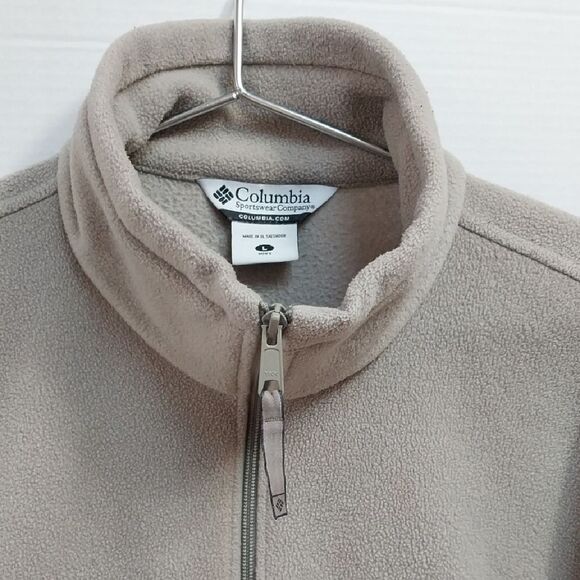 Columbia Tan Fleece Jacket - Picture 6 of 6
